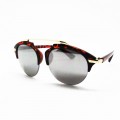Red Reflective Retro Sunglasses