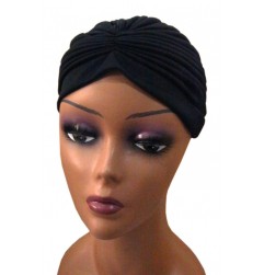 Turban Head Wrap - Black