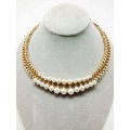 Classic Gold Plated Pearl Jewellery Set 