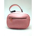 Pink Double Zipped Cross Body Bag