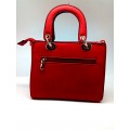 Tassel Charm Red Tote Bag