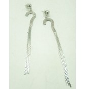 CRYSTAL SLINKY DROP EARRINGS