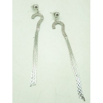 CRYSTAL SLINKY DROP EARRINGS