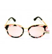 Pattern Frame Sunglasses - Rose