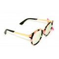 Pattern Frame Sunglasses - Rose
